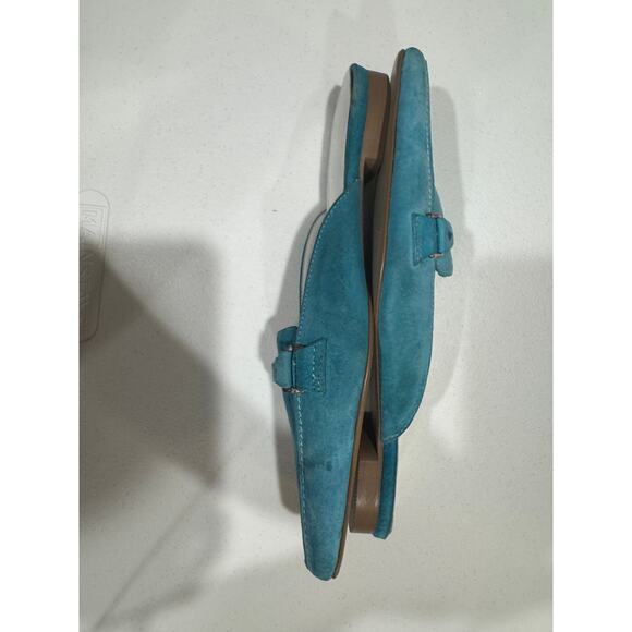Bijou Blue Suede Leather Mules – Size 8M - Picture 2 of 11